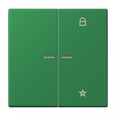 eNet taustiņš unversālais 2-viet, duroplasts, Serie LS, vert foncé