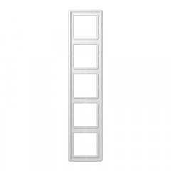 Rāmītis 5-vietīgs, vertikālā un horizontālā montāža, duroplastss antibakteriāls, LS 990, balts