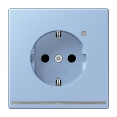 Kontaktligzda SCHUKO, 16 A 250 V ~, ar LED apgaismojumu, ar bērnu drošību, Serie LS, outremer moyen