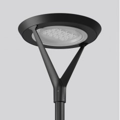 Gaismeklis LARUTA, 86 W, 6900 lm, 730, anthracite, DALI Pole top luminaires, D 650 H 610, Transparent glass