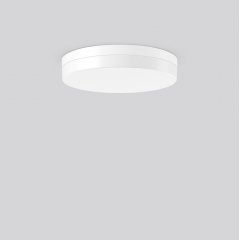 Gaismeklis FLAT SLIM round, 25...41 W, 2450...4000 lm, 830, 840, white, DALI Ceiling and wall luminaires, D 400 H 75, Opal glass