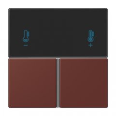 Taustiņs 3-viet, F40 KNX telpas kontrolierim, Serie LS, terre sienne brûlée 31