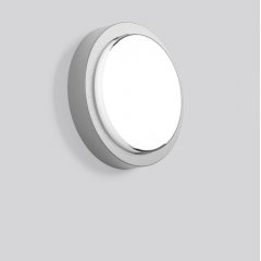Gaismeklis CADERO disca, 12 W, 740 lm, 840, silver, on/off Ceiling and wall luminaires, D 276 H 66, Opal glass, HF movement sensor
