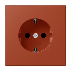 Kontaktligzda SCHUKO, 16 A 250 V ~, ar bērnu drošību, Serie LS, l'ocre rouge