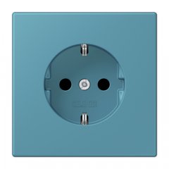 Kontaktligzda SCHUKO, 16 A 250 V ~, ar bērnu drošību, Serie LS, céruléen vif