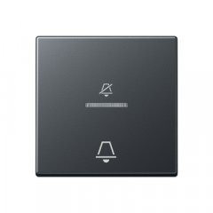 Taustiņš viesnīcām, simbols netraucēt un zvans, Serie A, anthrazit matt