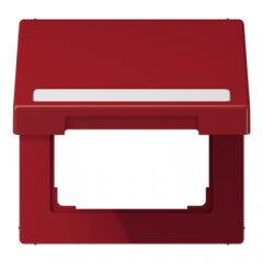 Rozetes vāks ar atsperi, marķējams, termoplasts, Serie LS, sarkans
