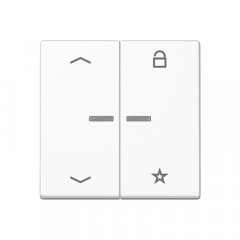 eNet taustiņš unversālais 2-viet, ar bultiņu simboliem<br />
, duroplasts, Serie A, balts