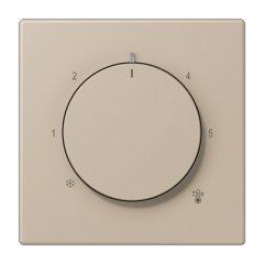 Centrālplate termostatam, termoplasts lakots, Serie LS, ombre naturelle claire