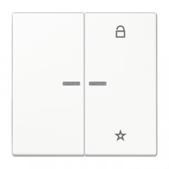 eNet taustiņš unversālais 2-viet, duroplasts, Serie LS, balts