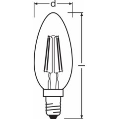 Spuldze Vintage 1906® LED CLASSIC B 35 4 W/2400 K GOLD E14