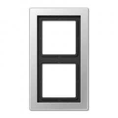 Rāmītis 2-vietīgs, vertikālā un horizontālā montāža, LS-DESIGN, alumīnija