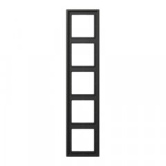 Rāmītis 5-vietīgs, vertikālā un horizontālā montāža, lakots alumīnijs, LS 990, antracīts