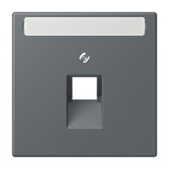 Virsma IAE/UAE-datu rozetei 1 x 8-polig, marķējams, termoplasts lakots, Serie LS, gris foncé 31