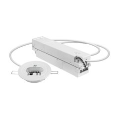 Emergency light with 3 hour emergency light duration, recessed ceiling mounting, LED, self-control feature, fail-safe contact