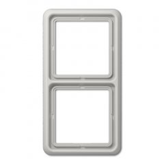 Rāmītis 2-vietīgs, vertikālā un horizontālā montāža, termoplasts, CD 500, gaiši pelēks