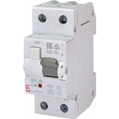 KZS-2M A C40/0.03 Kombinētais noplūdes automāts 2P C40A 30mA - A