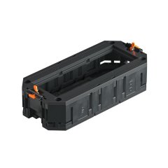 Montāžas ieriču kārba 3 viet., Moduls45 ierīcem 165x76x40, PA, grafīta melns, 9011 UT3 45 3