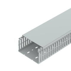 Perforēts vādu kanāls halogenbrīvs 75x125x2000, PC/ABS, gaiši pelēks, 7035 LKVH N 75125