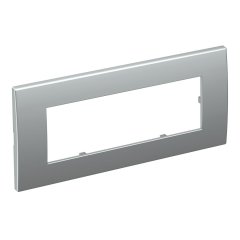 Ramītis priekš 3-vietīga Modul 45 84x185mm, PC, alumīnija lakots AR45-F3 AL