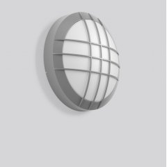 Gaismeklis ROUNDED maxi, 19 W, 1150 lm, 840, silver, on/off Ceiling and wall luminaires, D 400 H 127, Opal glass