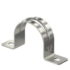 Stiprināšanas skava divpusīga 32mm, V4A, 1.4571, 2B