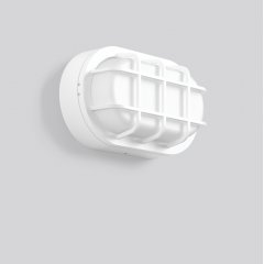 Gaismeklis ALU-LUX OVAL, 12 W, 670 lm, 830, white, on/off Ceiling and wall luminaires, L 258 B 148 H 95, Transparent glass