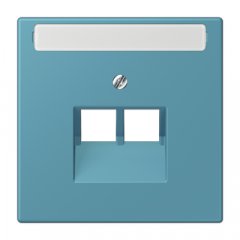 Virsma IAE/UAE-datu rozetei 2 x 8-polig, marķējams, termoplasts lakots, Serie LS, céruléen vif