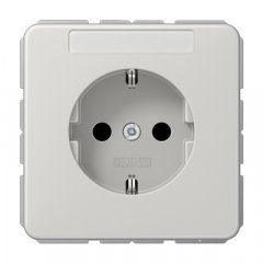 Kontaktligzda SCHUKO, 16 A 250 V ~, marķējams, duroplasts, Serie CD, gaiši pelēks