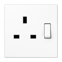 Kontaktligzda pārslēdzama Anglijas standarts, 13 A 250 V ~, skrūvju spailes BS 1363-1, 4 mm2, ar bērnu drošību