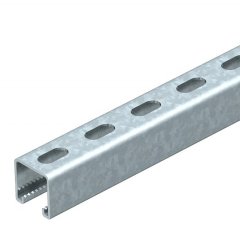 Profilēta sliede perf., šlices platums 22 mm 1000x41x41, St, FT