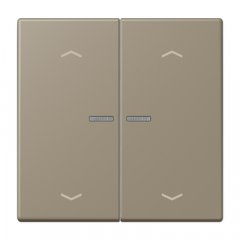 JUNG HOME taustiņš 2-viet, ar bultiņu simboliem<br />
, Serie LS, ombre naturelle moyenne