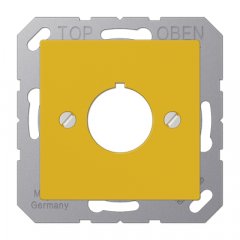 Virsma komunikāciju rozetei 22,5 mm Ø, duroplast, Serie AS/A, dzeltens