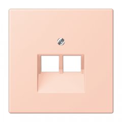 Virsma IAE/UAE-datu rozetei 2 x 8-polig, termoplasts lakots, Serie LS, l'ocre rouge clair