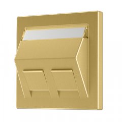 Virsma montāžas adapterim 30° 2-vietīga, marķējams, termoplasts lakots, Serie LS, misiņš