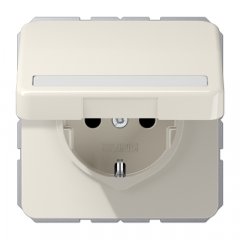 Kontaktligzda SCHUKO, 16 A 250 V ~, marķējams, ar bērnu drošību un vāciņu, termoplasts, Serie CD, balts