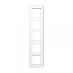 Rāmītis 5-vietīgs, vertikālā un horizontālā montāža, duroplasts, A CREATION, balts