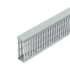 Rievots kabeļu kanāls halogenbrīvs, PC/ABS, gaiši pelēks, 7035 LK4H N 80025