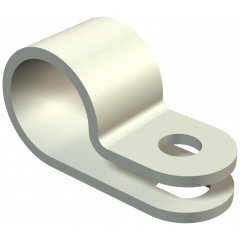 Stiprināšanas skava 17,5mm, PA, gaiši pelēks, 7035