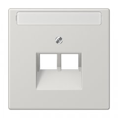 Virsma UAE datu rozetei 2 x 8-polig, marķējams, termoplasts, Serie LS, gaiši pelēks