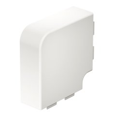 Plakana stūra vāks halogenbrīvs 60x150mm, PC/ABS, dzidri balts, 9010
