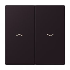 Taustiņs 2-viet žalūziju slēdzim, ar virzienrādītāju, Serie LS, noir d'ivoire