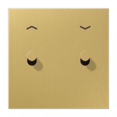 Virsma slēdžiem, 1-viet, 2 rotācijas slēdzis, ar virzienrādītāju, Serie LS 1912, misiņš