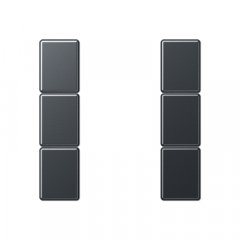 Taustiņs 3-viet, F50, Serie A, antracīts matēts