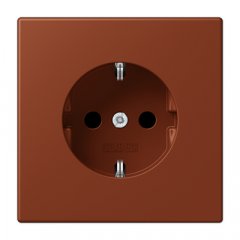 Kontaktligzda SCHUKO, 16 A 250 V ~, ar bērnu drošību, Serie LS, terre sienne brûlée 59