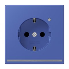 Kontaktligzda SCHUKO, 16 A 250 V ~, ar LED apgaismojumu, ar bērnu drošību, Serie LS, bleu outremer 31