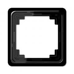 Rāmītis 1-vietīgs, vertikālā un horizontālā montāža, duroplasts, CD PLUS, melns