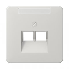 Virsma IAE/UAE-datu rozetei 2 x 8-polig, marķējams, termoplasts, Serie CD, gaiši pelēks