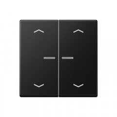 JUNG HOME taustiņš 2-viet, ar bultiņu simboliem<br />
, termoplasts krāsots, Serie A, grafītmelns matēts