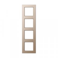 Rāmītis 4-vietīgs, vertikālā un horizontālā montāža, A CREATION, šampanieša krāsā